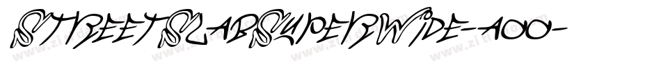 StreetSlabSuperWide-aoo字体转换