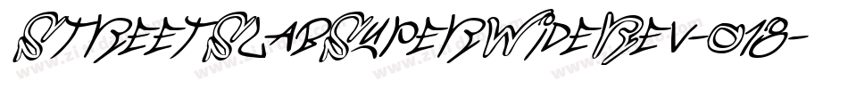 StreetSlabSuperWideRev-O18字体转换