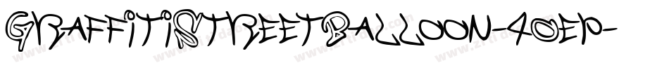 GraffitiStreetBalloon-4Oep字体转换