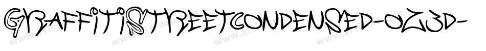GraffitiStreetCondensed-oz3d字体转换