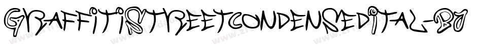 GraffitiStreetCondensedItal-BJ5d字体转换