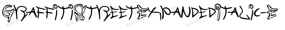 GraffitiStreetExpandedItalic-EM9W字体转换
