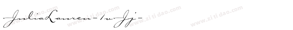JuliaLauren-1vJj字体转换