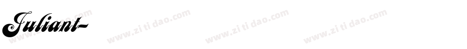 Juliant字体转换