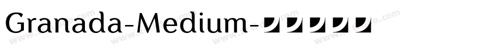 Granada-Medium字体转换
