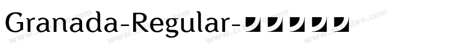 Granada-Regular字体转换