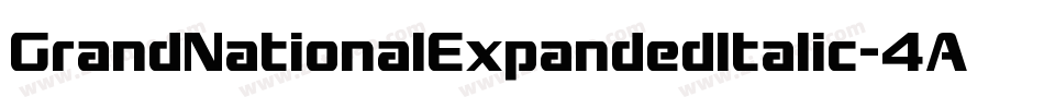 GrandNationalExpandedItalic-4A6D字体转换