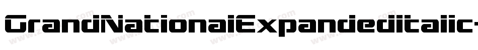 GrandNationalExpandedItalic-4A6D字体转换