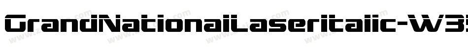 GrandNationalLaserItalic-W35v字体转换