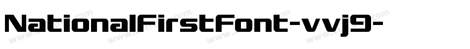 NationalFirstFont-vvj9字体转换