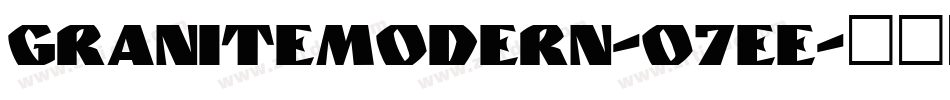 GraniteModern-O7Ee字体转换