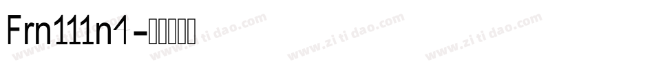 Frn111n4字体转换