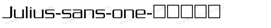Julius-sans-one字体转换