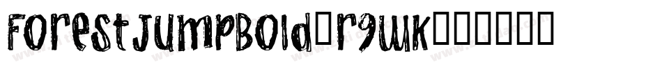 ForestJumpBold-r9wK字体转换