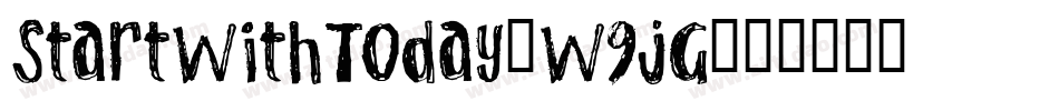 StartWithToday-W9jG字体转换