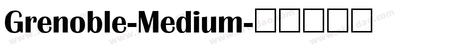 Grenoble-Medium字体转换
