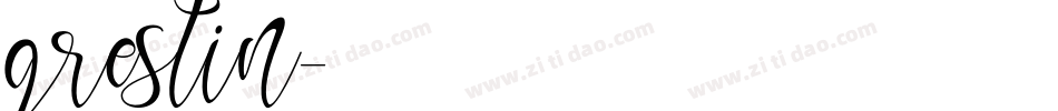 grestin字体转换