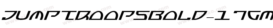 JumptroopsBold-17GM字体转换