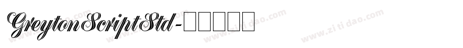 GreytonScriptStd字体转换