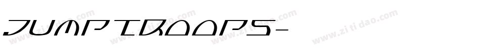 Jumptroops字体转换