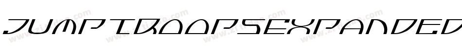 JumptroopsExpandedItalic-rjgK字体转换 JumptroopsExpandedItalic-rjgK字体转换