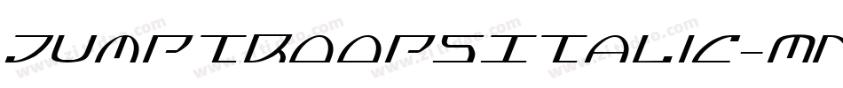 JumptroopsItalic-MnVv字体转换