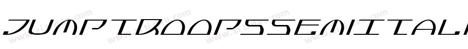 JumptroopsSemiItalic-29OX字体转换