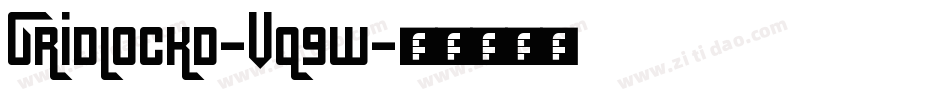 Gridlockd-Vq9w字体转换