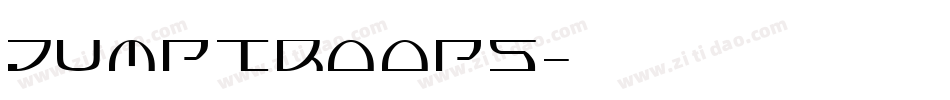 Jumptroops字体转换