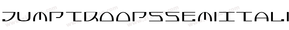 JumptroopsSemiItalic-29OX字体转换