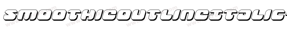 SmoothieOutlineItalic-Ajex字体转换
