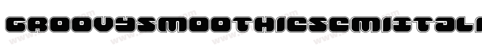 GroovySmoothieSemiItalic-3DvG字体转换