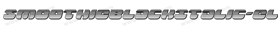 SmoothieBlackItalic-ElR4字体转换