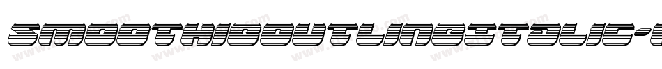 SmoothieOutlineItalic-Ajex字体转换