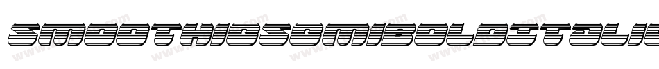 SmoothieSemiboldItalic-Bn98字体转换