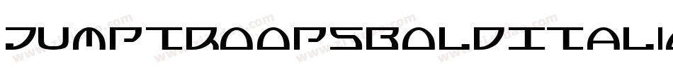 JumptroopsBoldItalic-RYpe字体转换