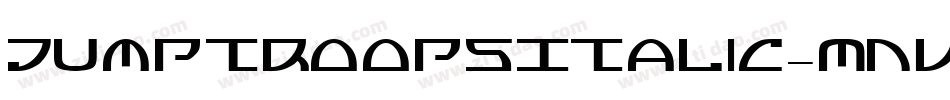 JumptroopsItalic-MnVv字体转换