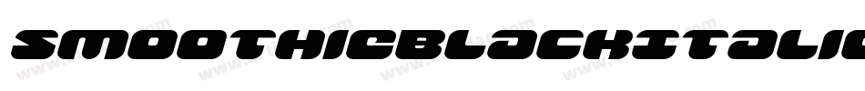 SmoothieBlackItalic-ElR4字体转换