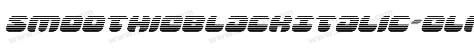 SmoothieBlackItalic-ElR4字体转换
