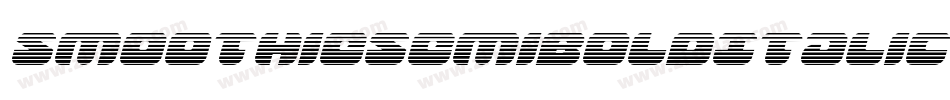 SmoothieSemiboldItalic-Bn98字体转换