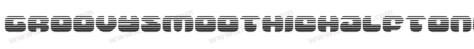GroovySmoothieHalftone-4Aw6字体转换