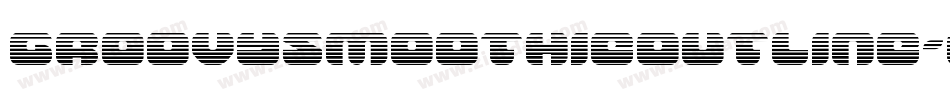 GroovySmoothieOutline-O468字体转换