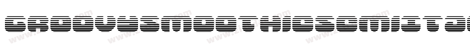 GroovySmoothieSemiItalic-3DvG字体转换