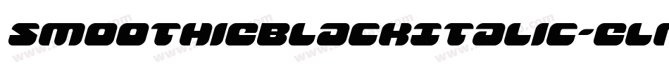 SmoothieBlackItalic-ElR4字体转换