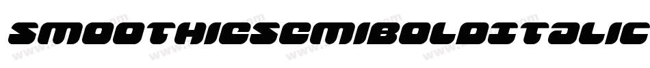 SmoothieSemiboldItalic-Bn98字体转换