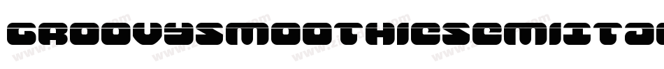 GroovySmoothieSemiItalic-3DvG字体转换