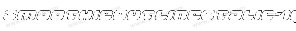 SmoothieOutlineItalic-1q8B字体转换