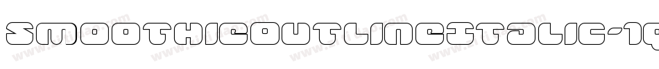 SmoothieOutlineItalic-1q8B字体转换