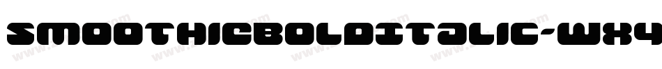 SmoothieBoldItalic-WX4z字体转换