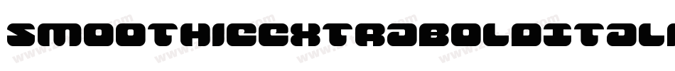 SmoothieExtraboldItalic-6G2A字体转换